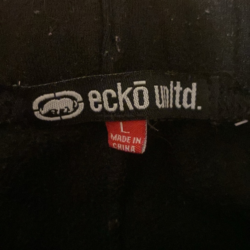 Black Joggers with Graphic Print - Picture 2 of 3
